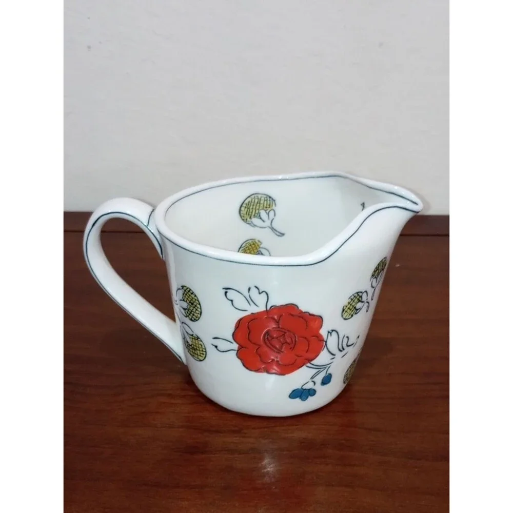 Anthropologie Molly Hatch Floral 1 Quart Measuring Cup